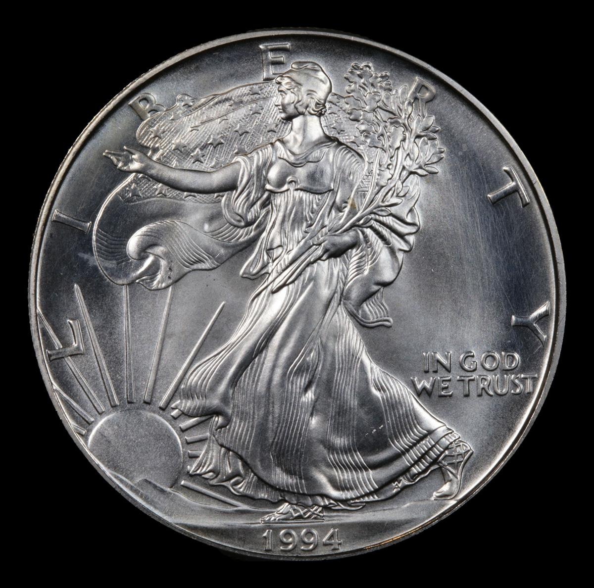 1994 Silver Eagle Dollar $1 Grades Unc Details