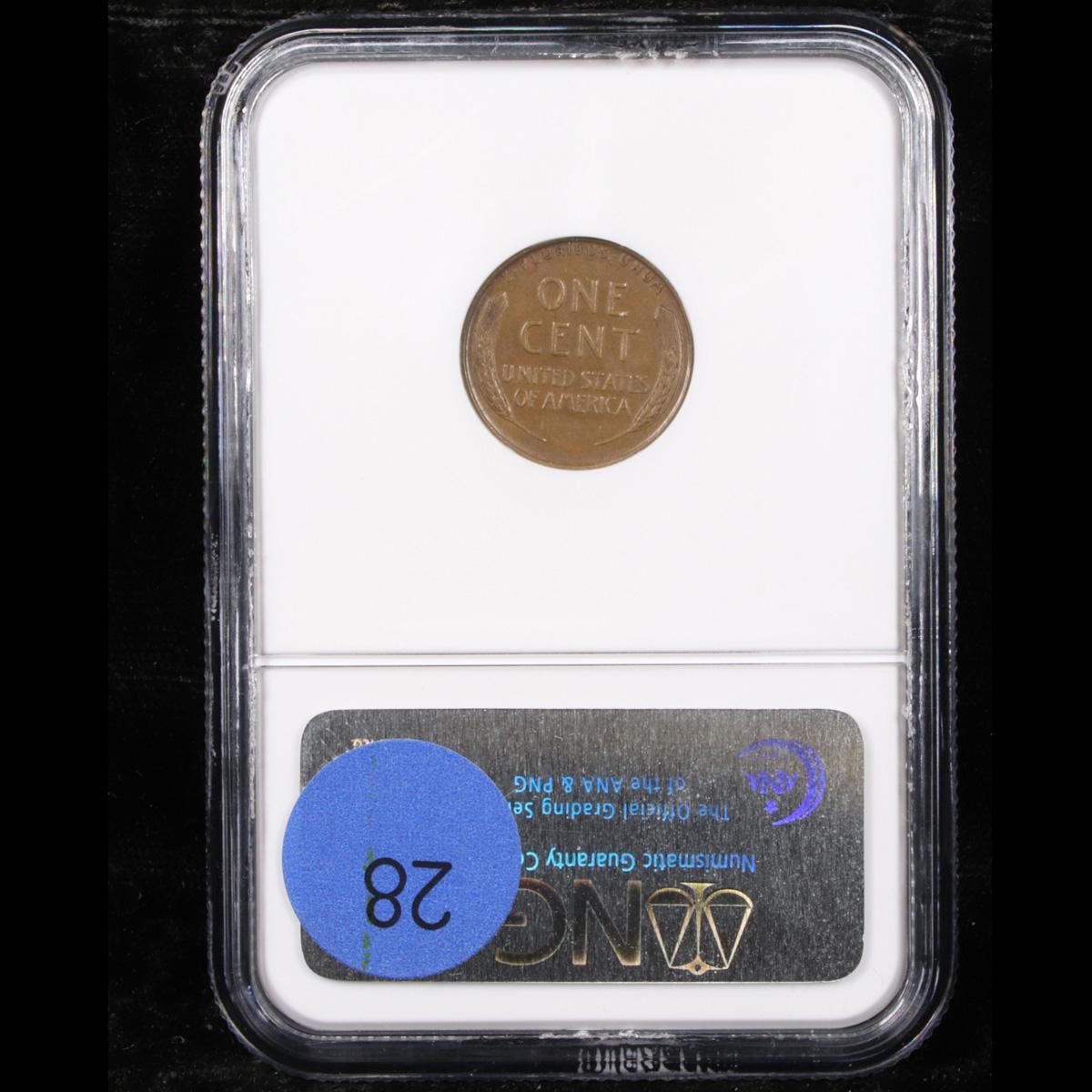 NGC 1931-s Lincoln Cent 1c Graded au50 By NGC