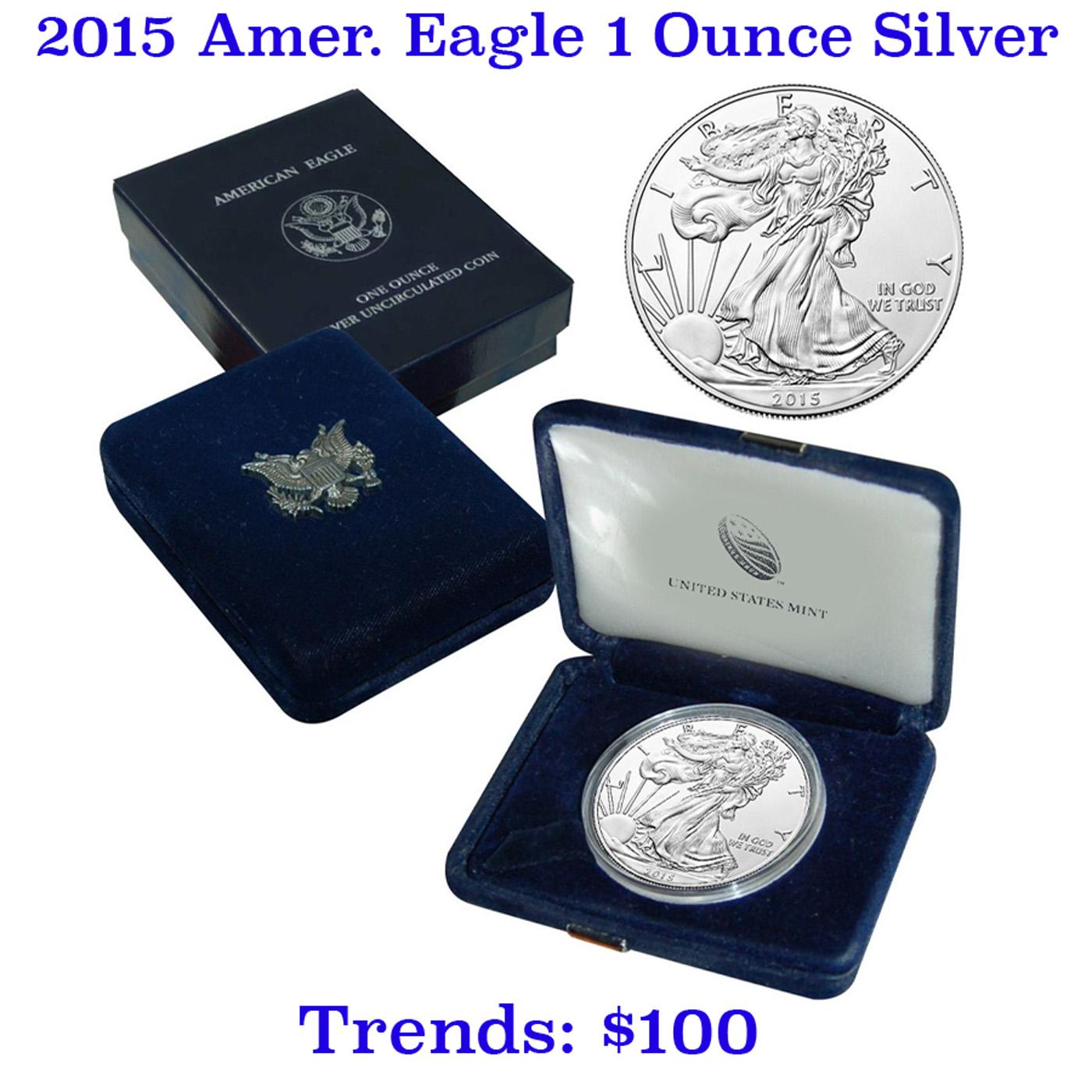 2015 American Eagle 1oz Silver Uncirculated Coin Grades