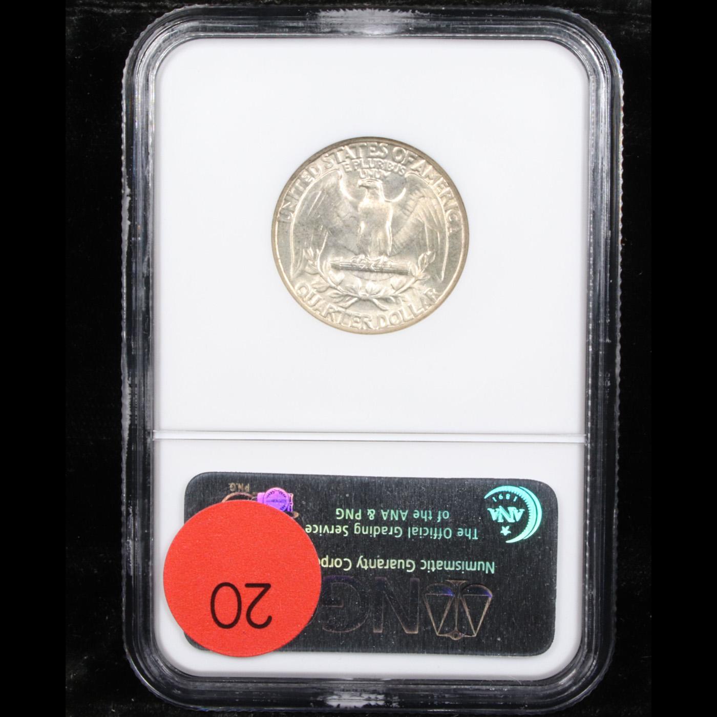 NGC 1945-p Washington Quarter 25c Graded ms64 By NGC