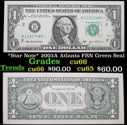 *Star Note* 2003A Atlanta FRN Green Seal Grades Gem+ CU