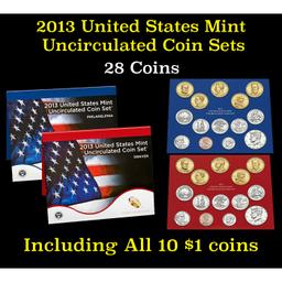 2013 United States Mint Uncirculated Coin Set 28 coins Grades