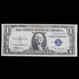 1935A $1 Silver Certificate, Signatures of Julian & Morgenthau Grades Choice AU