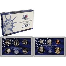 Group of 5 United States Mint Proof Set 1999-2003 49 coins Grades