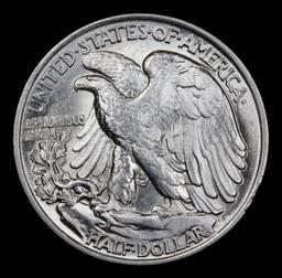 1943-p Walking Liberty Half Dollar 50c Grades GEM Unc