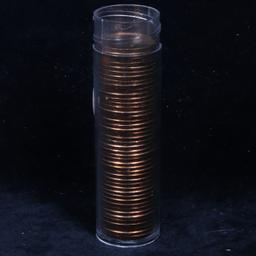 ***Auction Highlight*** Uncirculated Lincoln 1c roll, 1982-p Copper Small Date 50 pcs Grades (fc)