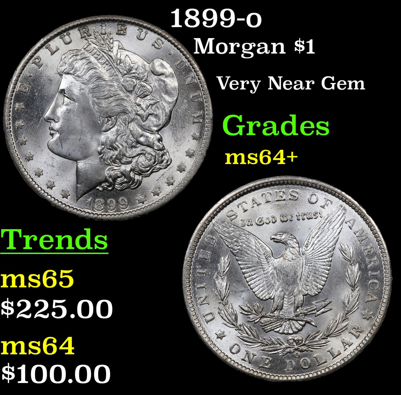 1899-o Morgan Dollar $1 Grades Choice+ Unc