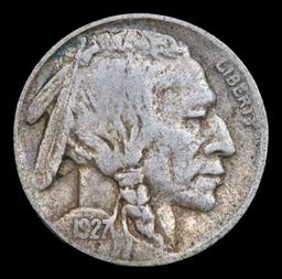 1927-s Buffalo Nickel 5c Grades vf++