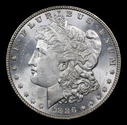 1886/188-p Vam 4 Morgan Dollar $1 Grades Choice+ Unc