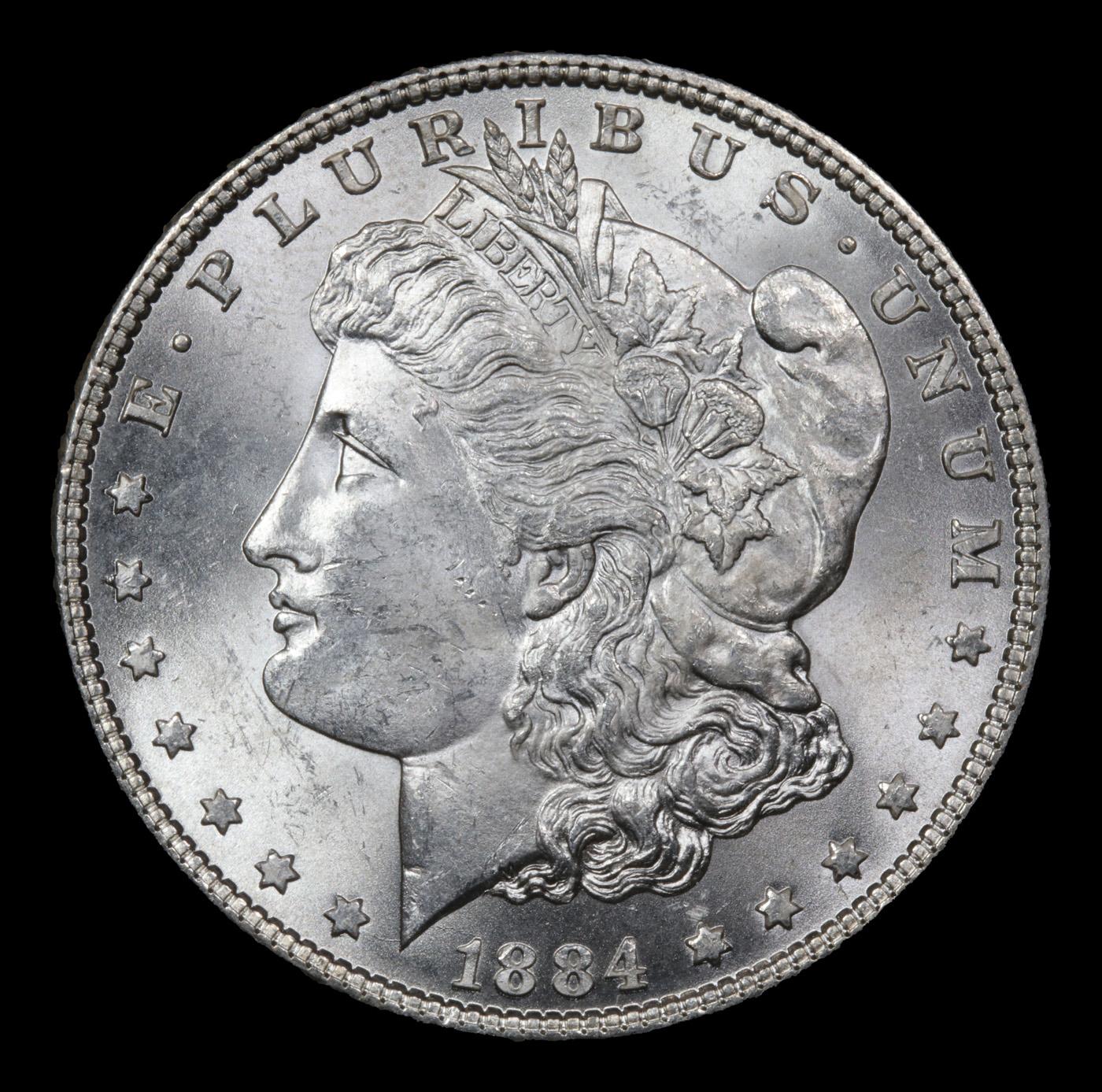 1884-p Morgan Dollar $1 Grades Choice Unc