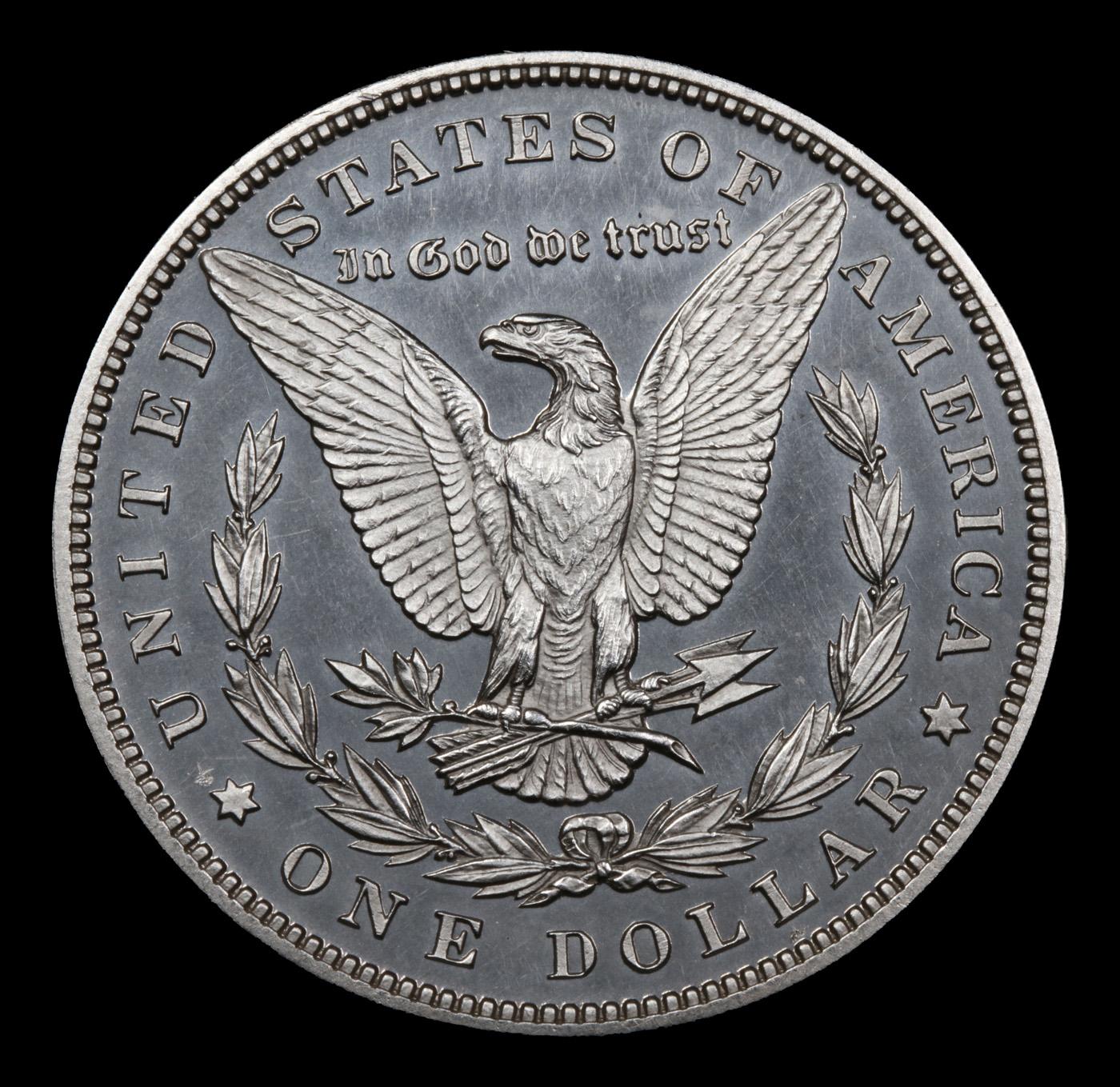 Proof ***Auction Highlight*** 1898 Morgan Dollar $1 Graded GEM+ Proof BY USCG (fc)