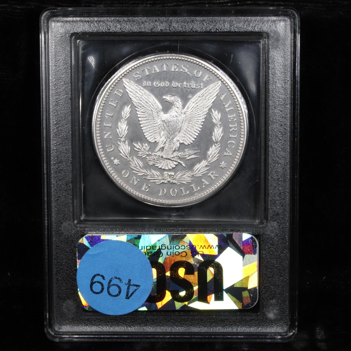 Proof ***Auction Highlight*** 1898 Morgan Dollar $1 Graded GEM+ Proof BY USCG (fc)