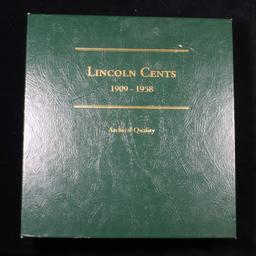 Partial Lincoln Cent Book 1909-1958 119 Coins