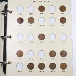 Partial Lincoln Cent Book 1909-1958 119 Coins