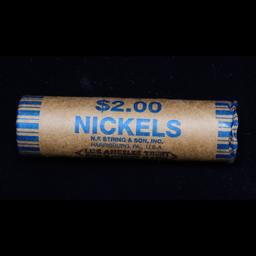 Buffalo Nickel Shotgun Roll in Old Bank Style 'Los Angeles Trust And Savins Bank'  Wrapper 1918 & d