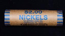 Buffalo Nickel Shotgun Roll in Old Bank Style 'Los Angeles Trust And Savins Bank'  Wrapper 1919 & d