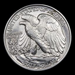 1936-p Walking Liberty Half Dollar 50c Grades Choice AU/BU Slider