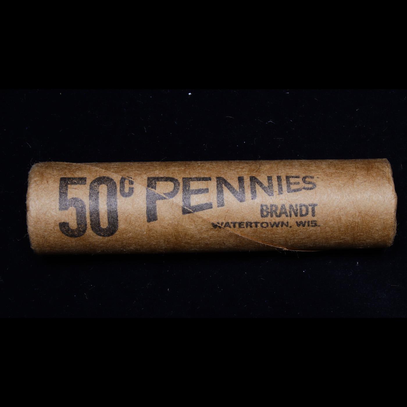 Mixed small cents 1c orig shotgun roll, 1919-d Wheat Cent, 1881 Indian Cent other end, McDonalds Wra