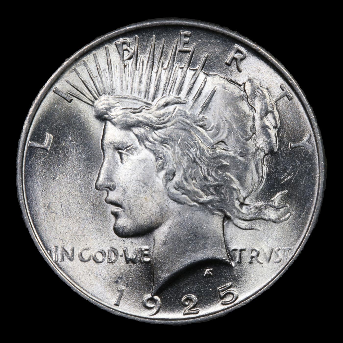 1925-p Vam 1R Peace Dollar $1 Grades Choice+ Unc