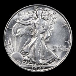 1947-p Walking Liberty Half Dollar 50c Grades Select Unc