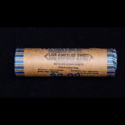 Buffalo Nickel Shotgun Roll in Old Bank Style 'Los Angeles Trust And SavingsBank'  Wrapper 1916 & d