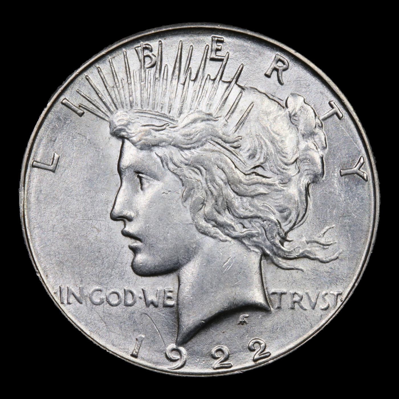 1922-s vam 14 R5 Peace Dollar $1 Grades Select Unc