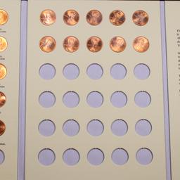 Partial Lincoln Cent Book 1999-2009 38 coins