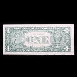 1969D $1 Green Seal Federal Reseve Note (Boston, MA) Grades Gem CU