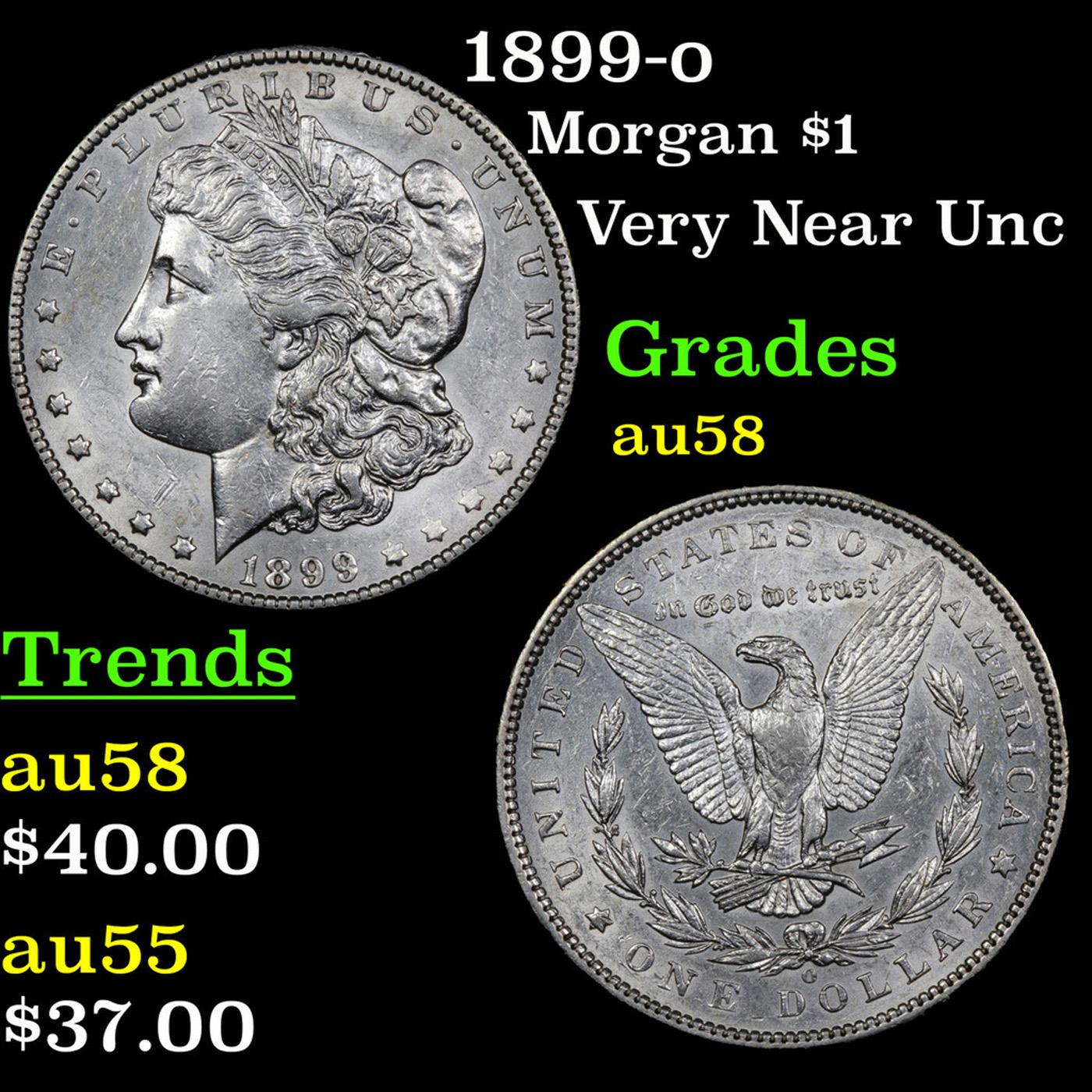 1899-o Morgan Dollar 1 Grades Choice AU/BU Slider