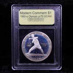 Proof 1992-S Olympic Modern Commem Dollar $1 Graded GEM++ Proof Deep Cameo By USCG