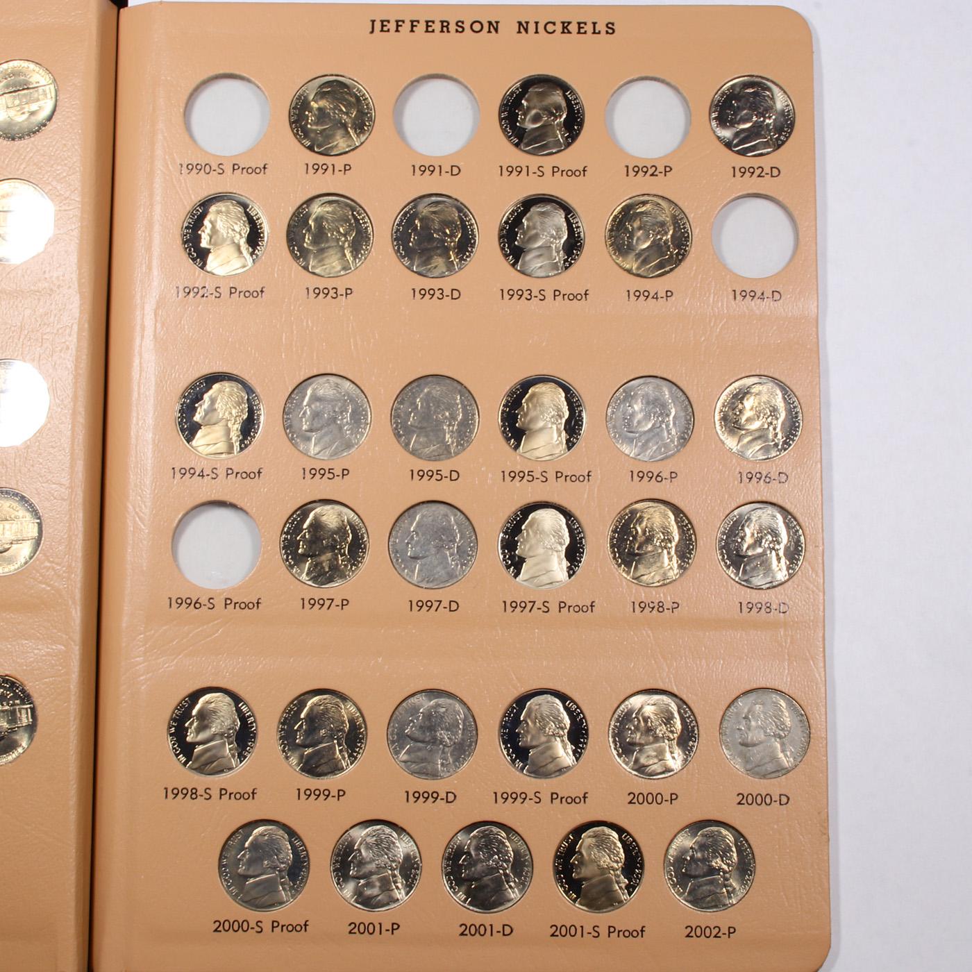 Partial Jefferson Nickel Book 1939-2018 182 coins