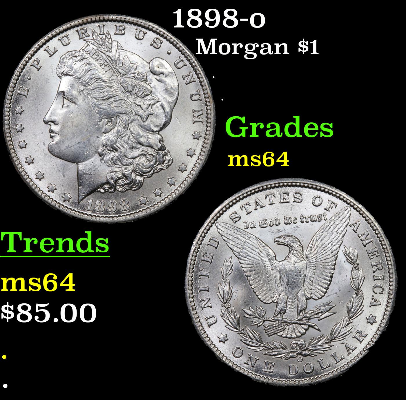 1898-o Morgan Dollar $1 Grades Choice Unc
