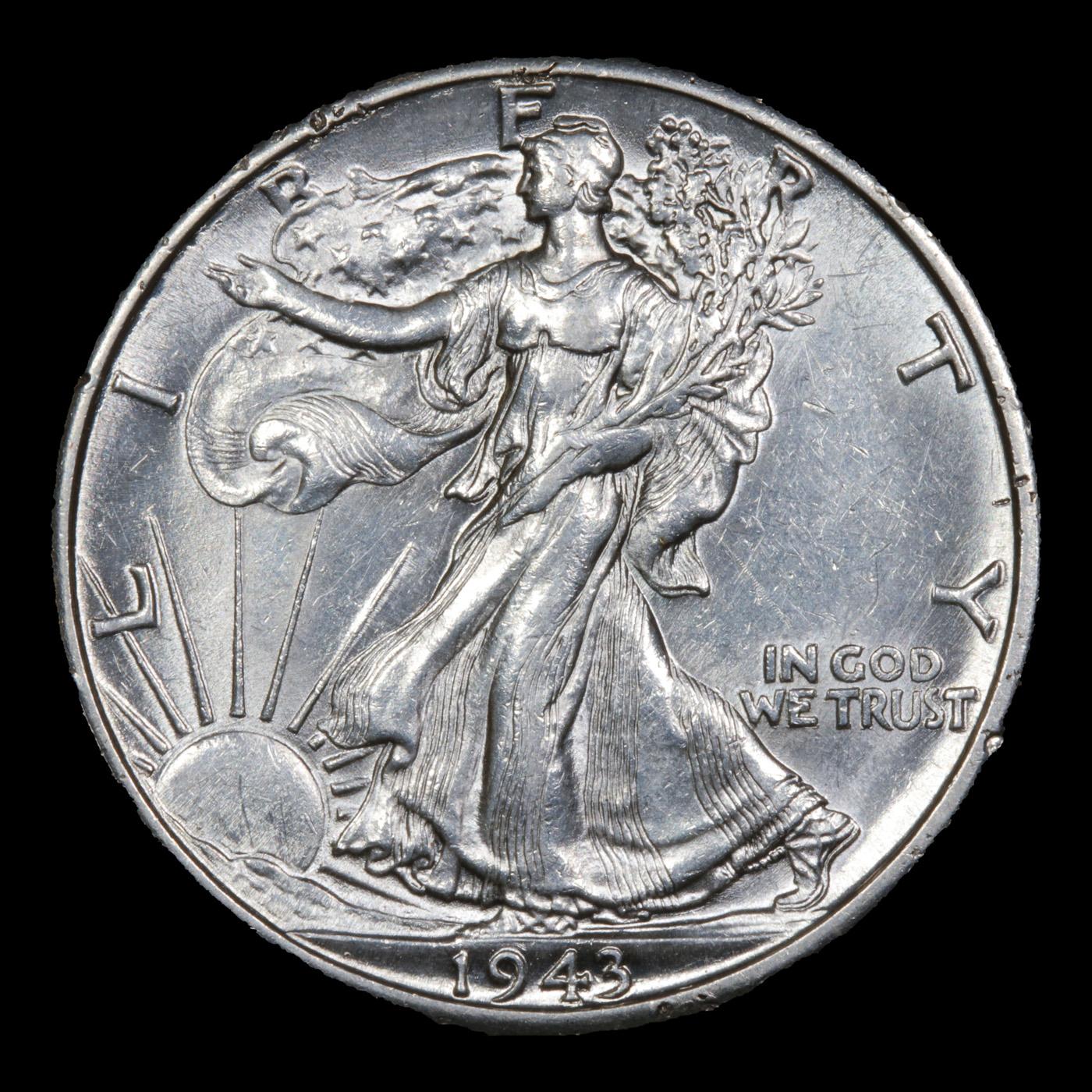 1943-d Walking Liberty Half Dollar 50c Grades Select Unc