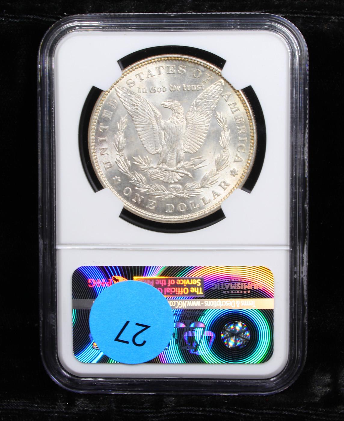 NGC 1887-p Morgan Dollar $1 Graded ms63 By NGC