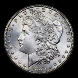 ***Auction Highlight*** 1885-cc Morgan Dollar $1 Graded ms65+ By SEGS (fc)