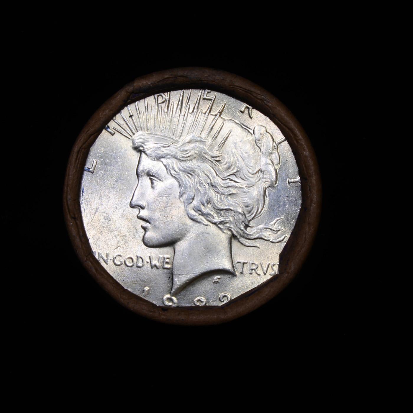 ***Auction Highlight*** 1922-p Uncirculated Peace Dollar Shotgun Roll (fc)