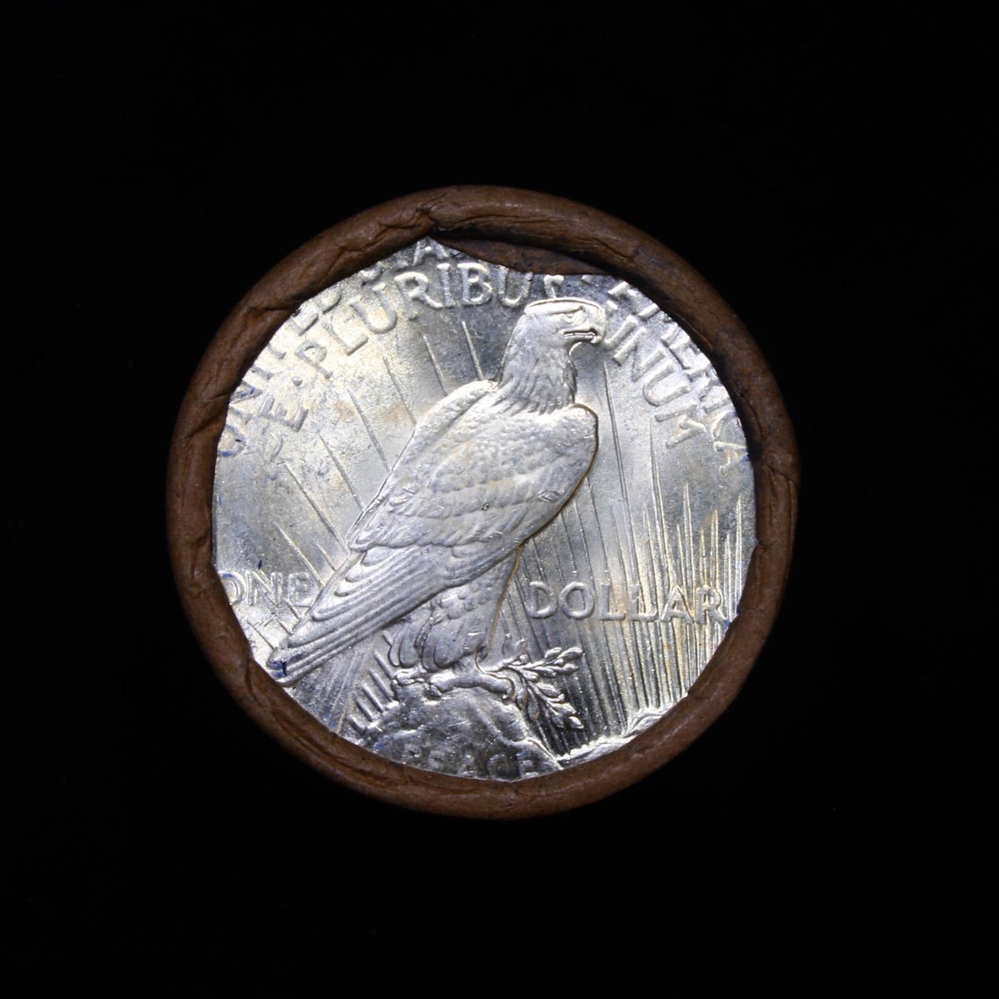 ***Auction Highlight*** 1922-p Uncirculated Peace Dollar Shotgun Roll (fc)