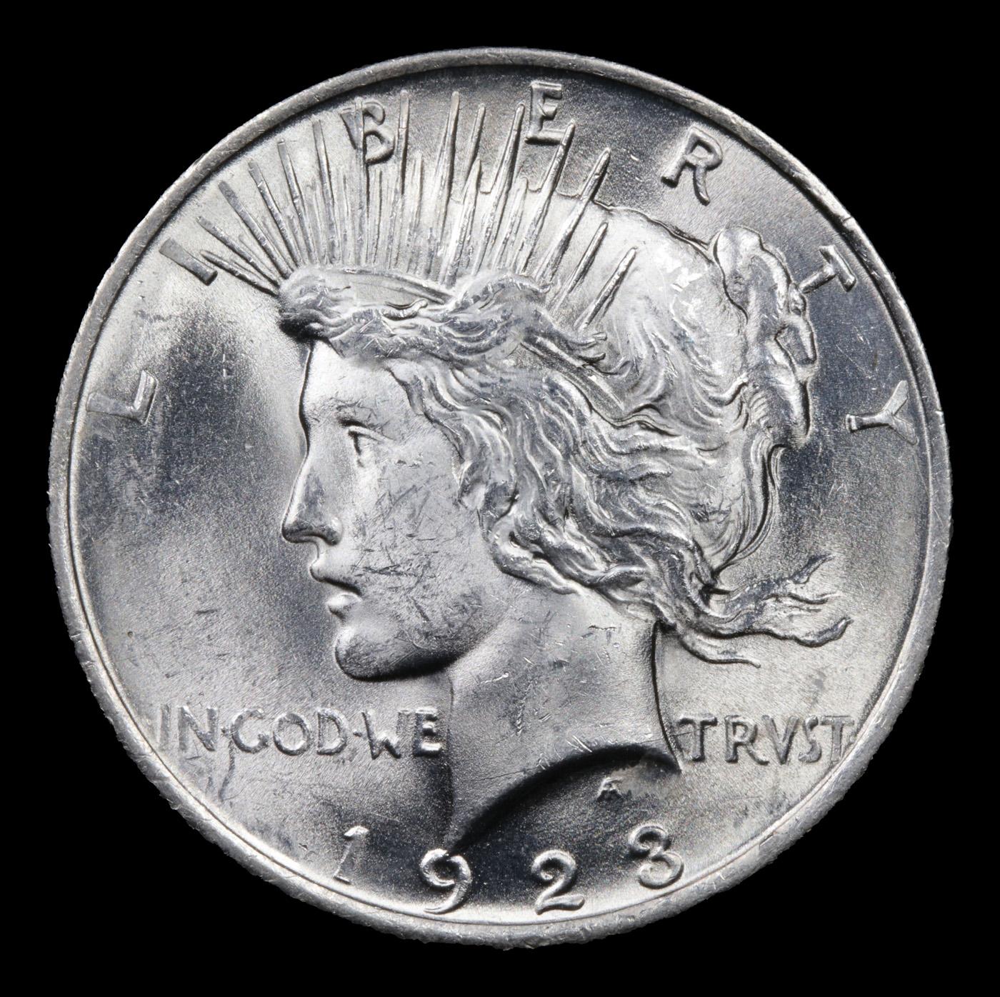 1923-p Peace Dollar $1 Grades Select Unc