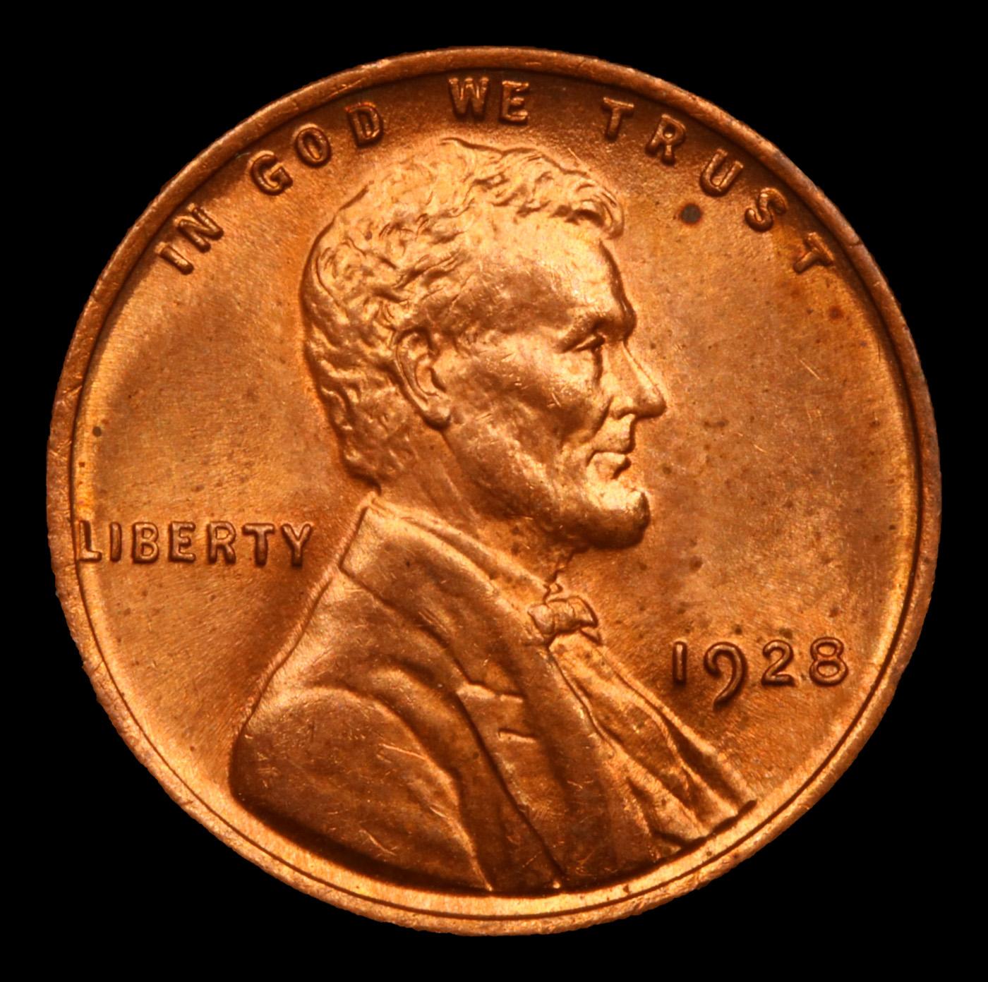 1928-p Lincoln Cent 1c Grades Select Unc BN