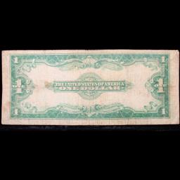 1923 $1 large size Blue Seal Silver Certificate, Signatures of Speelman & White Grades vf, very fine