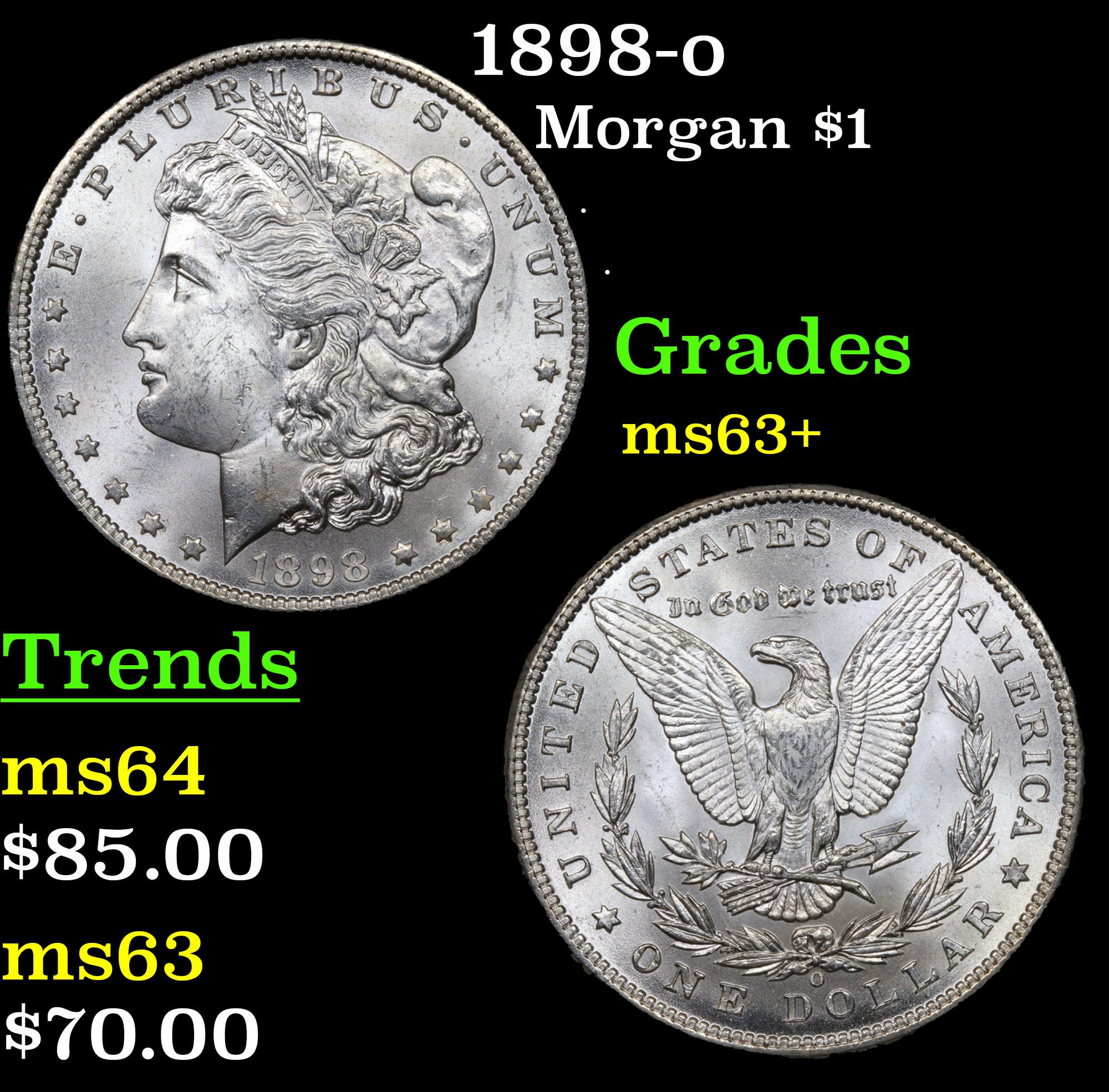 1898-o Morgan Dollar $1 Grades Select+ Unc