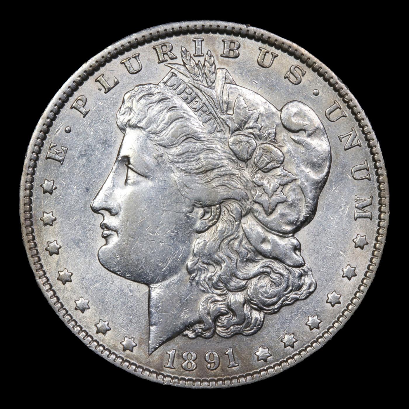 1891-p Morgan Dollar $1 Grades Choice AU