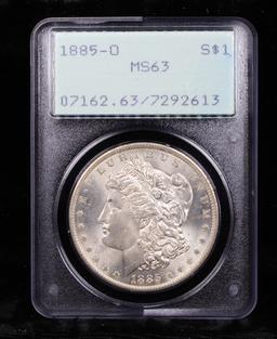 PCGS 1885-o Rattler Morgan Dollar $1 Graded ms63 By PCGS