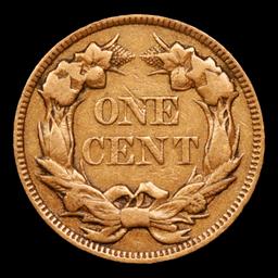 1857 Flying Eagle Cent 1c Grades vf++