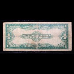 1923 $1 large size Blue Seal Silver Certificate, Signatures of Speelman & White Fr-239 Grades f+