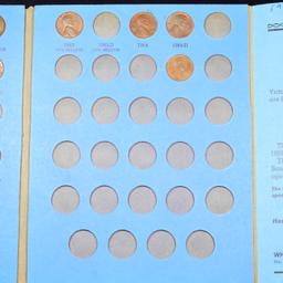 Partial Lincoln Cent Book 1941-1969 44 coins