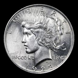 1923-p Vam 1BW I3 R5 Peace Dollar $1 Grades Select Unc