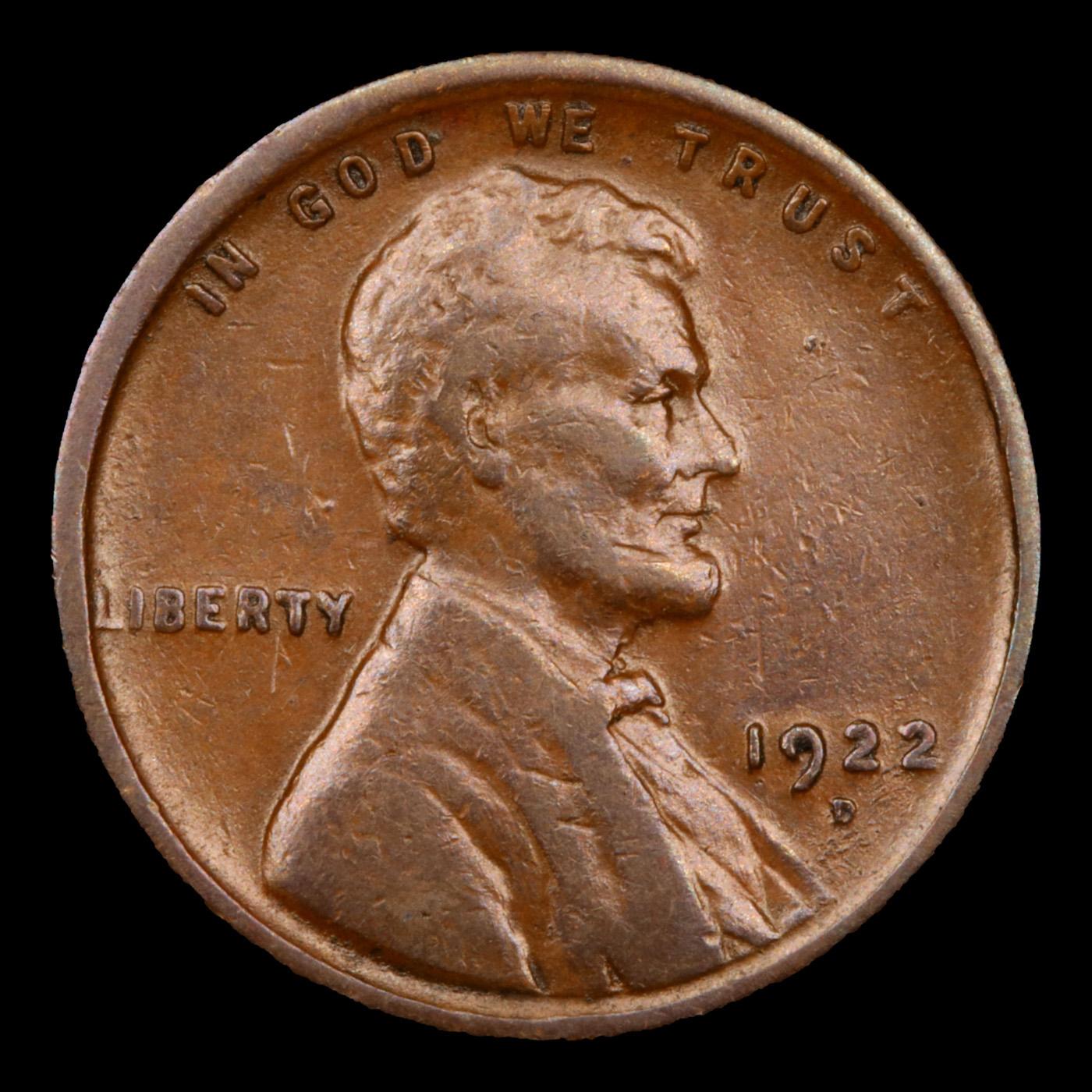 1922-d Lincoln Cent 1c Grades vf++