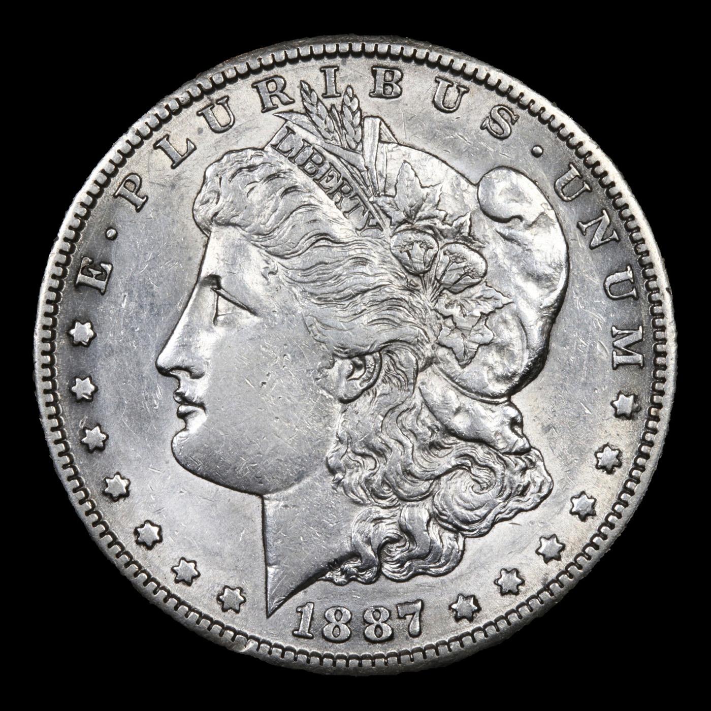 1887-s Morgan Dollar $1 Grades Choice AU