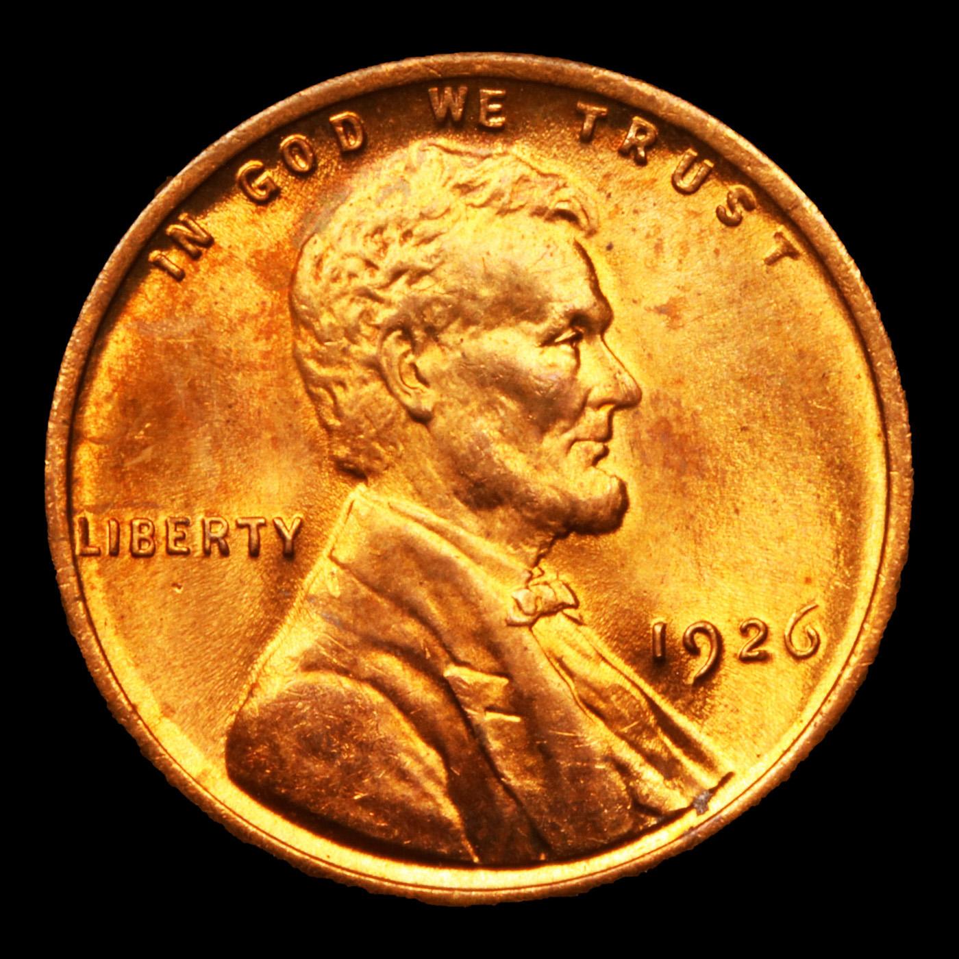 1926-p Lincoln Cent 1c Grades Choice Unc RB